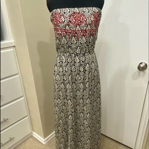 Blue Rain strapless dress. Size Medium